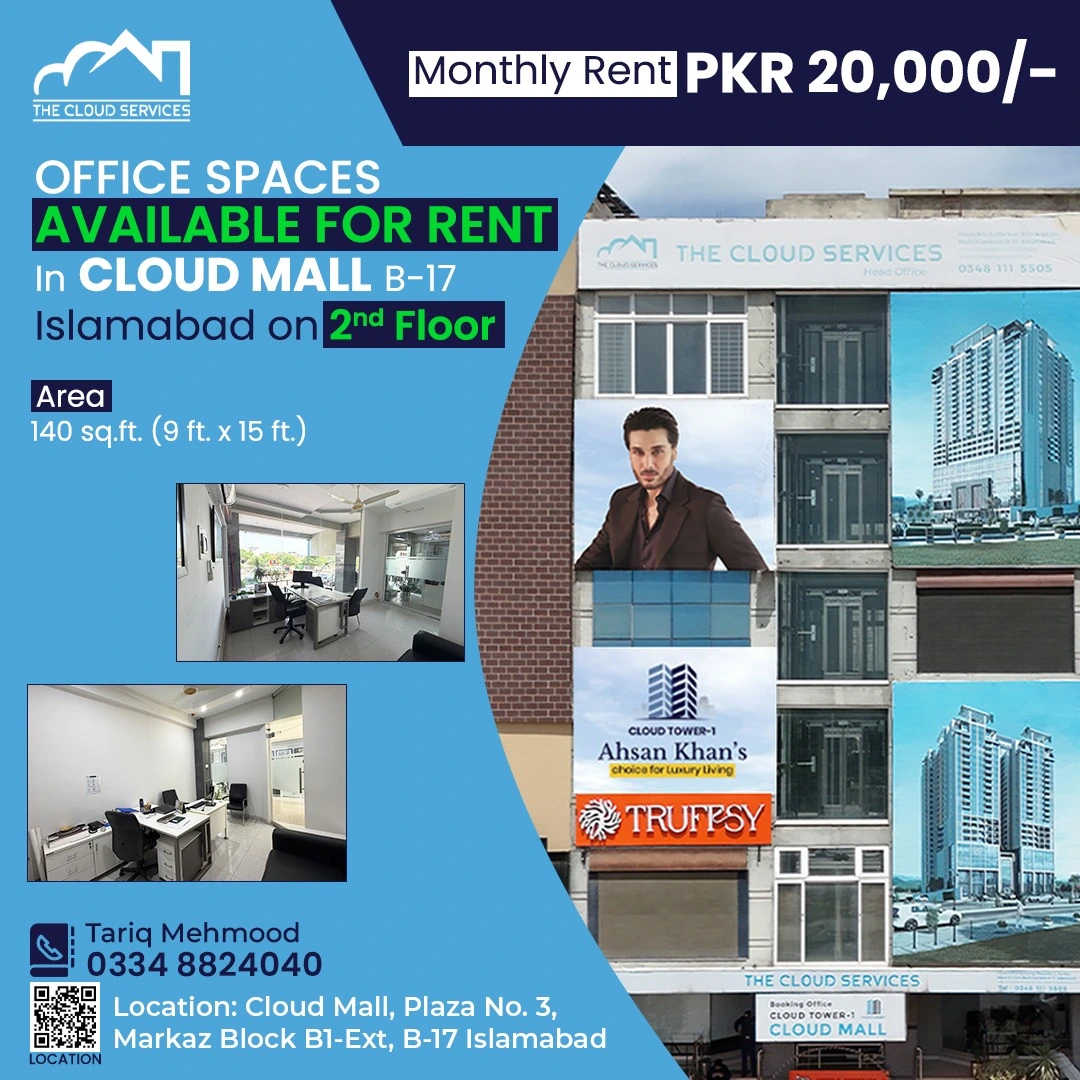Second Floor Shop Available for Rent